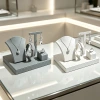 T-shaped ring, necklace, C-ring, jewelry display stand, earrings, bracelet, jewelry storage, four-piece set display stand, jewelry display stand Specification image
